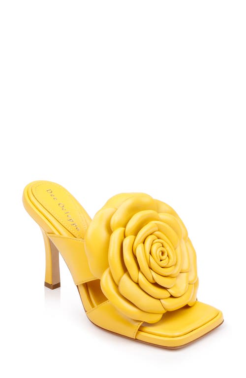 Shop Dee Ocleppo Kingston Slide Sandal In Yellow Leather