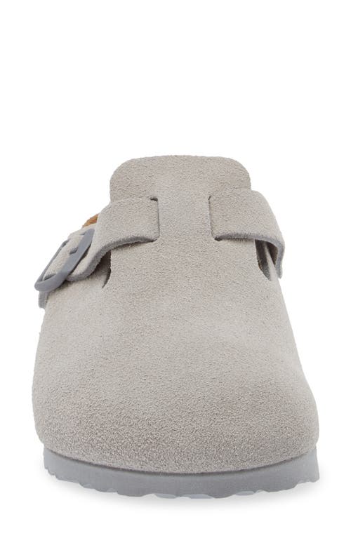 Shop Birkenstock Boston Clog In Stone Coin