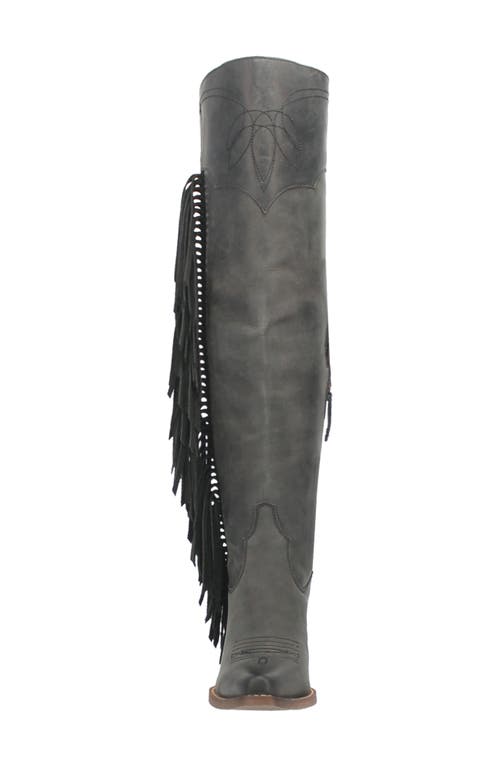 Shop Dingo Sky High Fringe Western Boot In Black