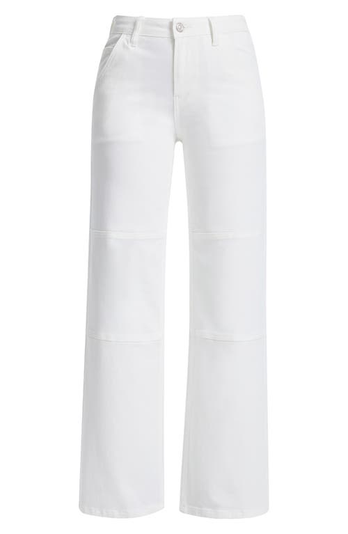 Shop Bayeas Eva High Waist Wide Leg Jeans In White