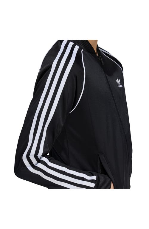 Shop Adidas Originals Adidas Kids' Sst Recycled Polyester Track Jacket In Black