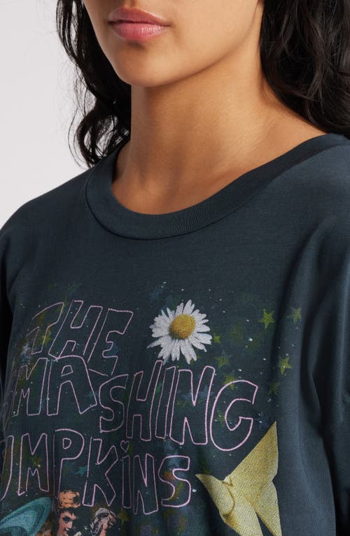 Daydreamer Smashing Pumpkins Infinite Sad Cotton Graphic T-shirt In Vintage Black