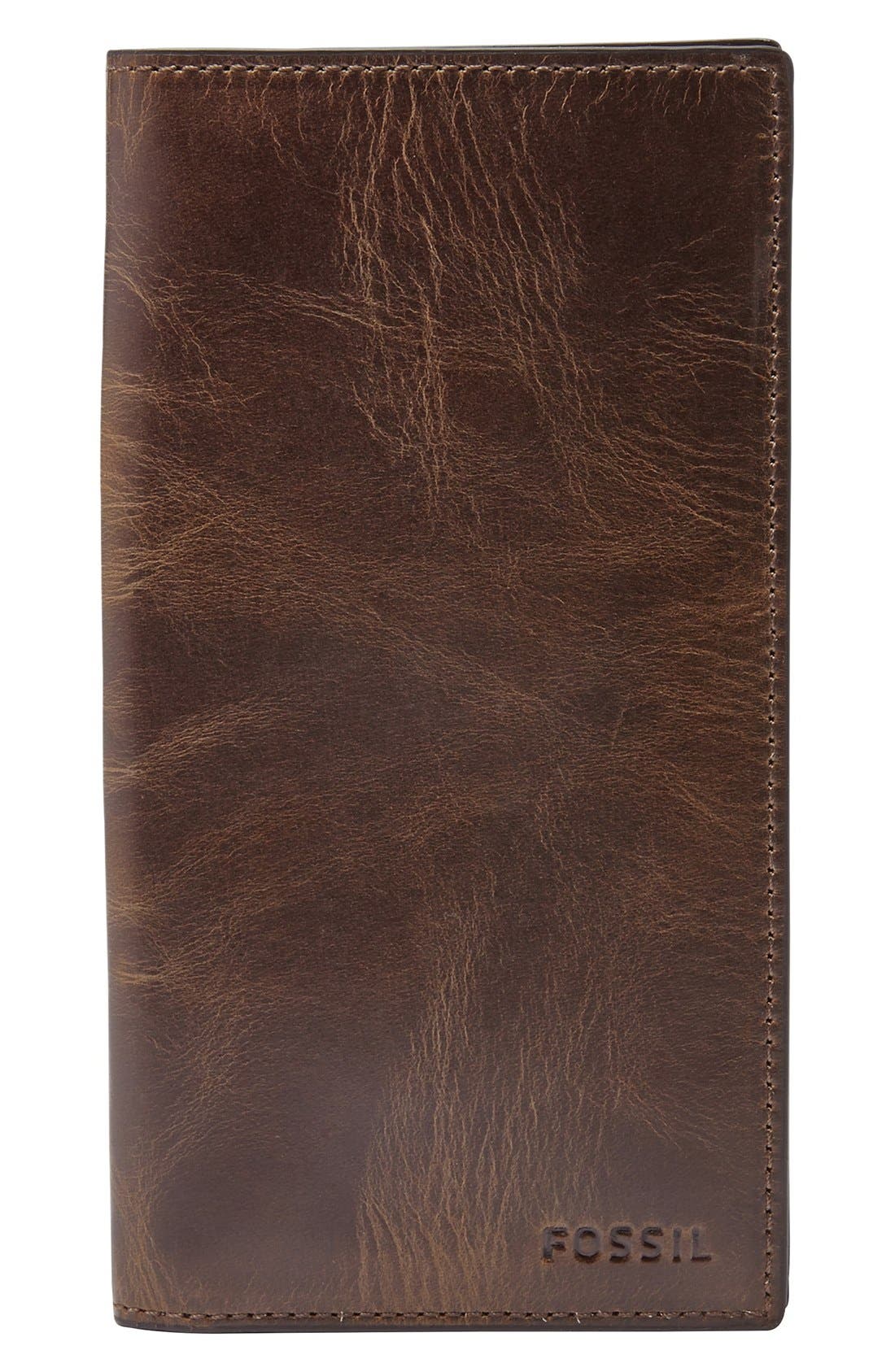 Fossil 'Derrick' Leather Executive Checkbook Wallet Nordstrom