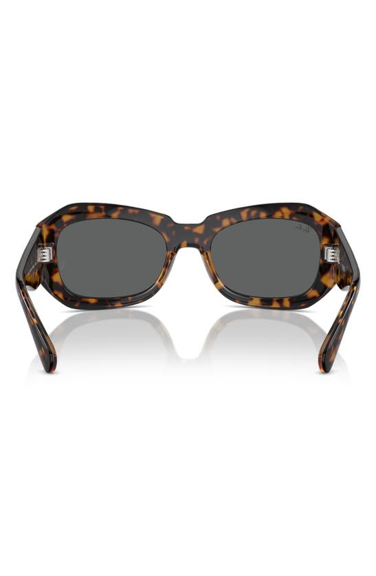 Ray Ban Pillow Beate 56mm Wrap Sunglasses In Havana