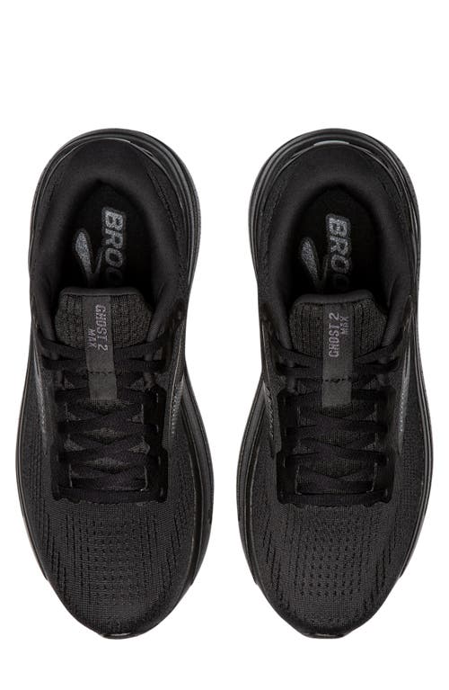 Shop Brooks Ghost Max 2 Running Shoe In Black/black/ebony