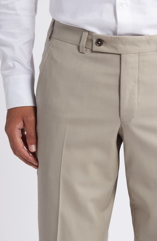 Shop Ted Baker London Jerome Soft Constructed Wool & Silk Blend Dress Pants In Tan