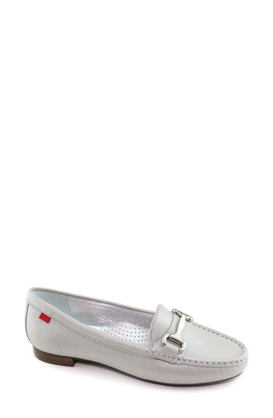 Marc Joseph New York Grand Street Flat In Pearlized Mercury Leather