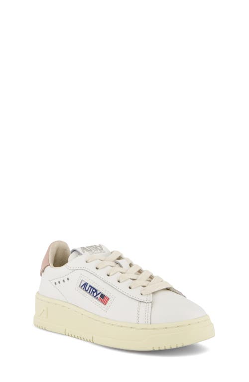 Autry Kids' Dallas Low Sneaker In Four White