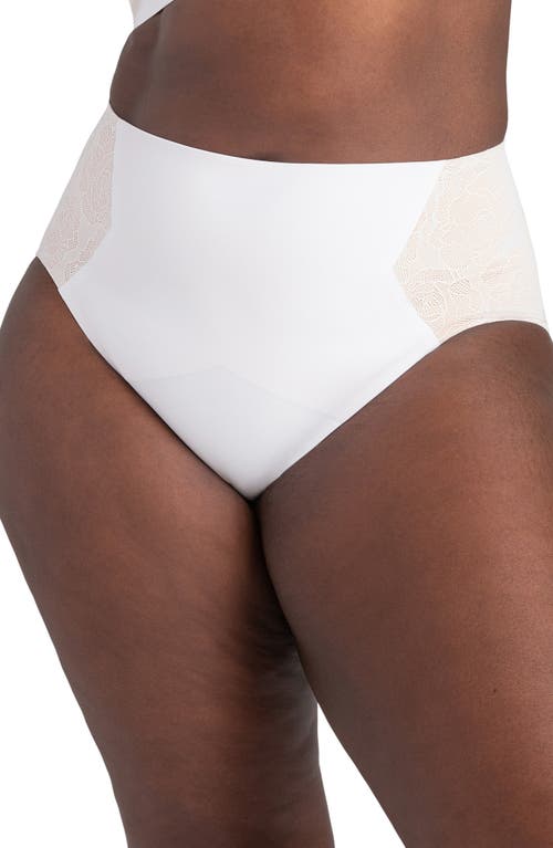 Lace CrossOver Briefs in Astral