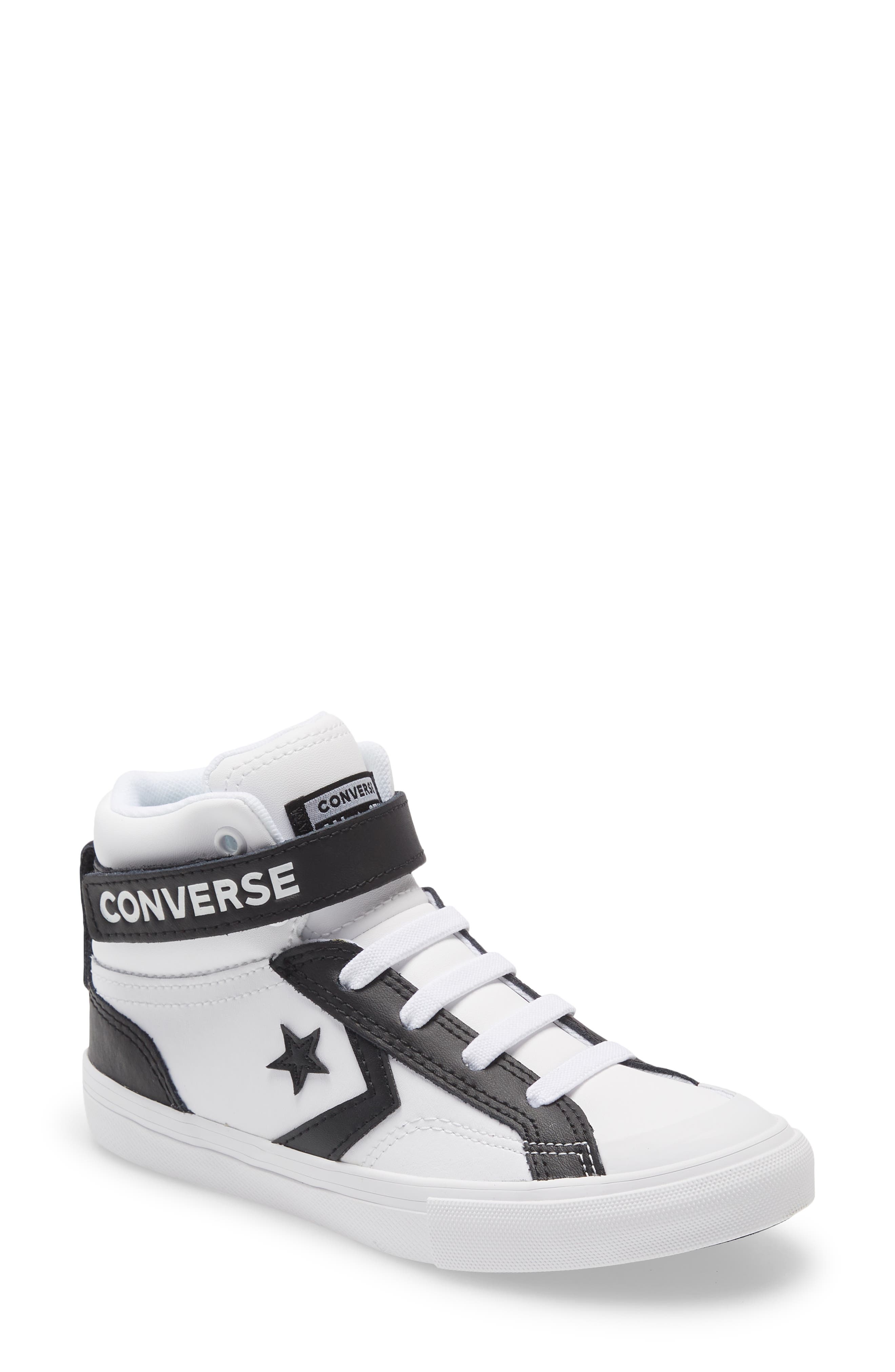 Converse All Star(R) Pro Blaze Hi Sneaker in White/Black/White