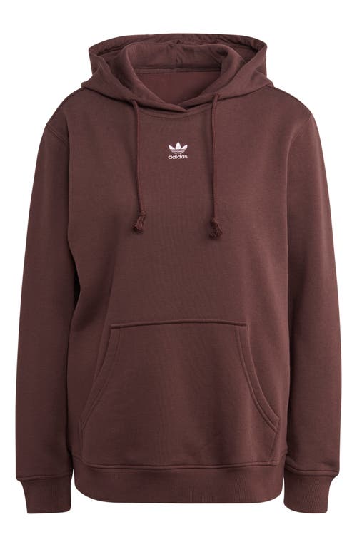 Cotton Hoodie in Shadow Brown