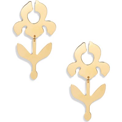 Lele Sadoughi Iris Stem Shadow Drop Earrings
