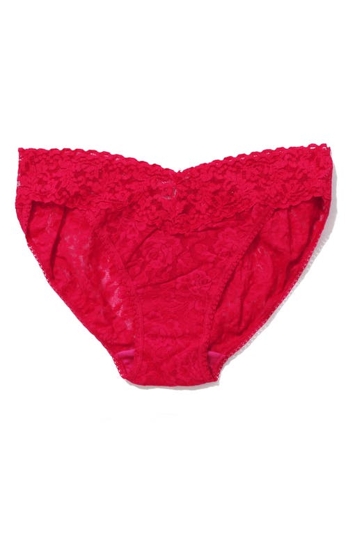 Shop Hanky Panky Signature Lace Vikini In Beet Juice Red