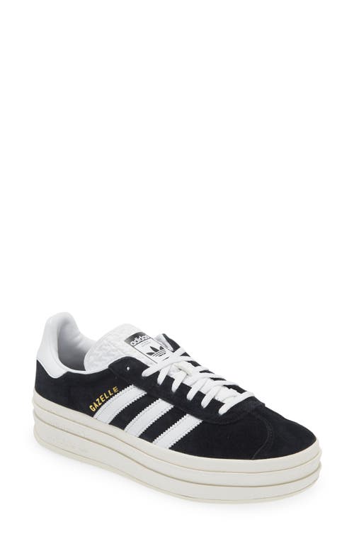 Shop Adidas Originals Adidas Gazelle Bold Platform Sneaker In Black/white/core White