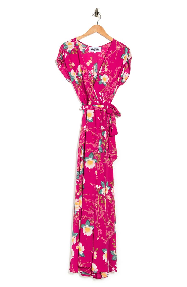 MEGHAN LA Jasmine Floral Waist Tie Maxi Dress | Nordstromrack