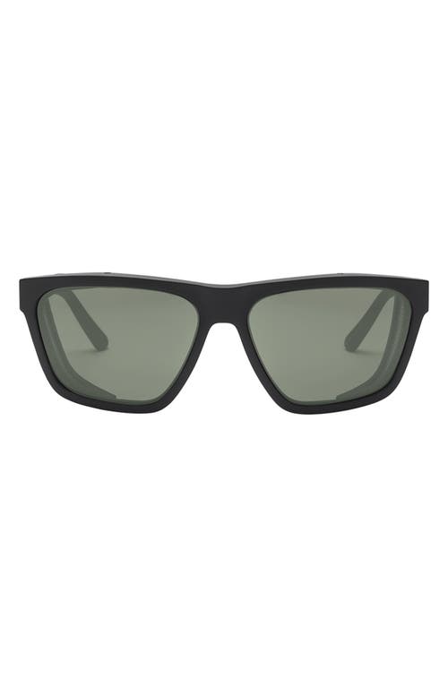 Electric Road Glacier 56mm Polarized Square Sunglasses in Matte Black/Grey Polar Pro