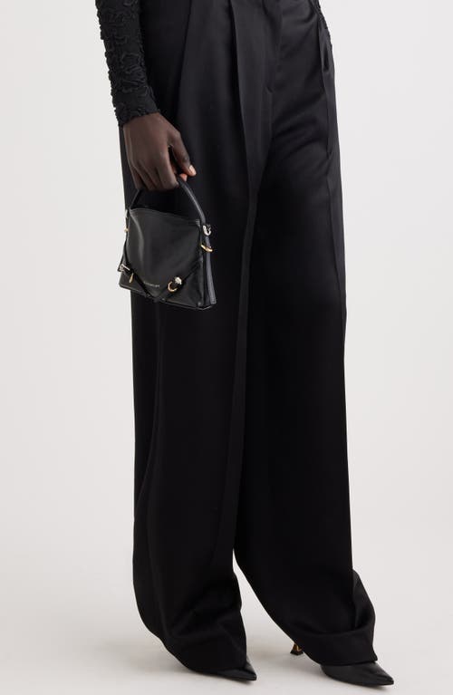 Shop Givenchy Nano Voyou Leather Crossbody Bag In Black