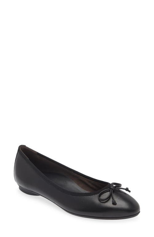 Shop Paul Green Ursula Ballet Flat In Black Soft Nappa