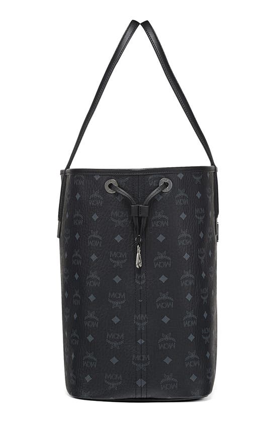 Shop Mcm Large Liz Reversible Shopper In Black