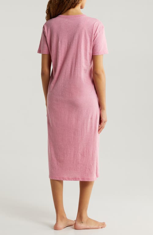 Shop Papinelle Ada Short Sleeve Knit Nightgown In Mulberry