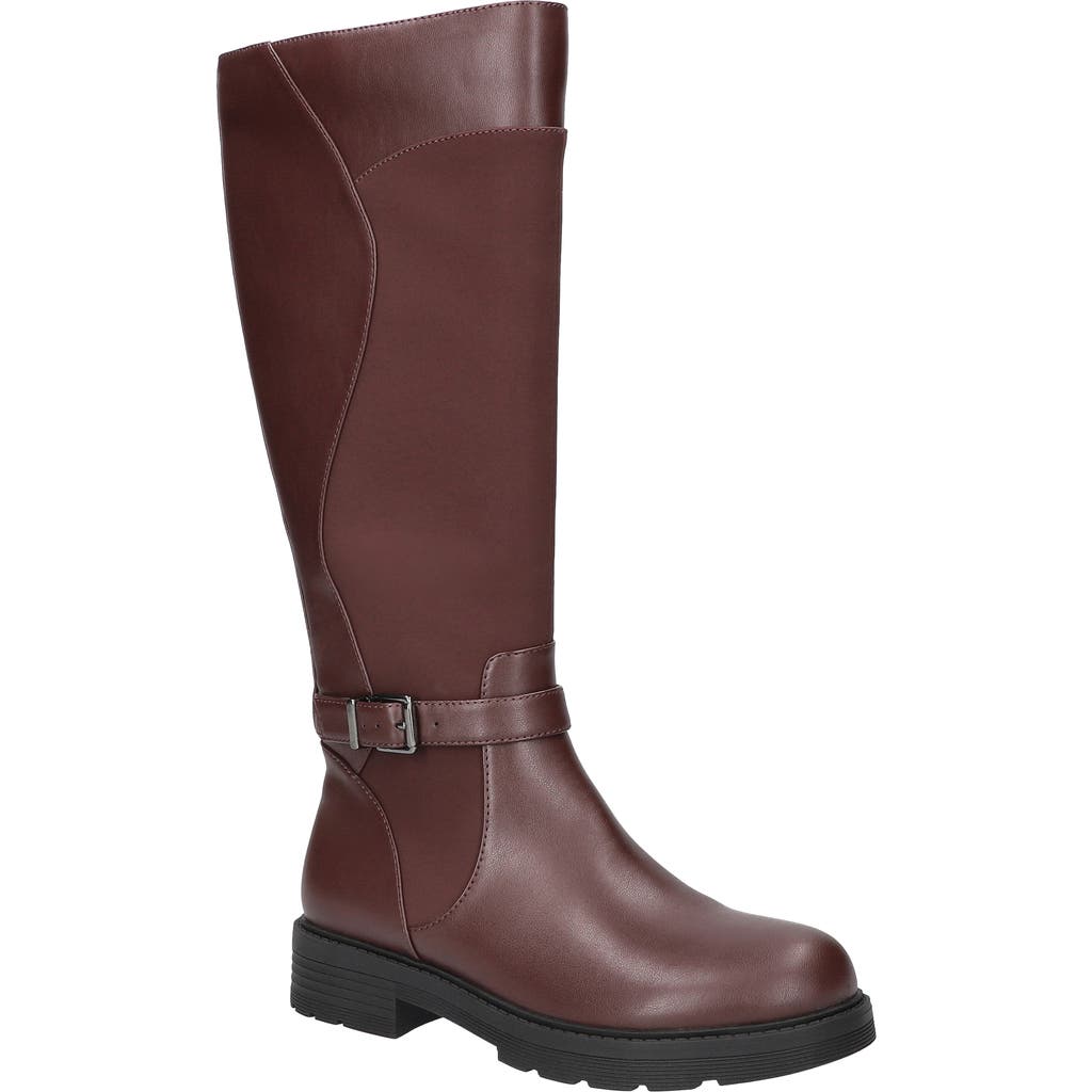 EASY STREET Erica Plus Knee High Boot in Burgundy