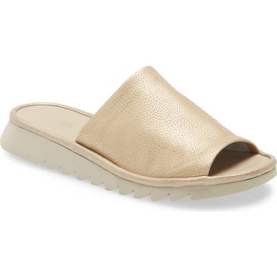 The Flexx Shore Thing Slide Sandal- Metallic
