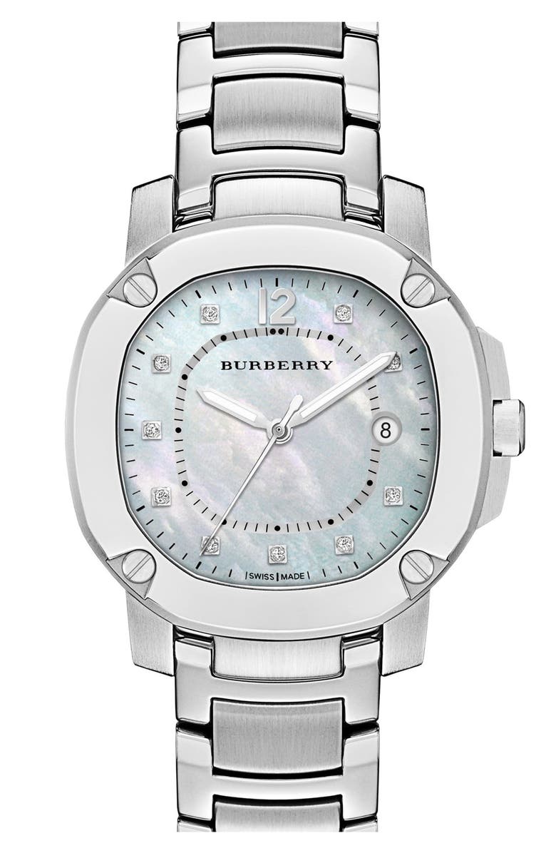 Mother of pearl bracelet watch Clearance