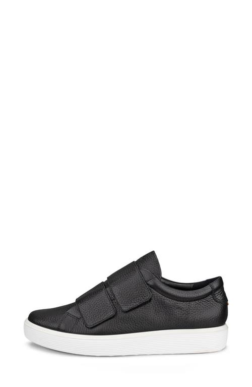 Shop Ecco Soft 60 Two-strap Sneaker In Black