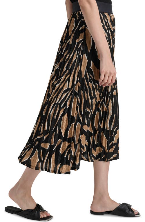 DKNY DKNY PLEATED HACCI KNIT MIDI SKIRT