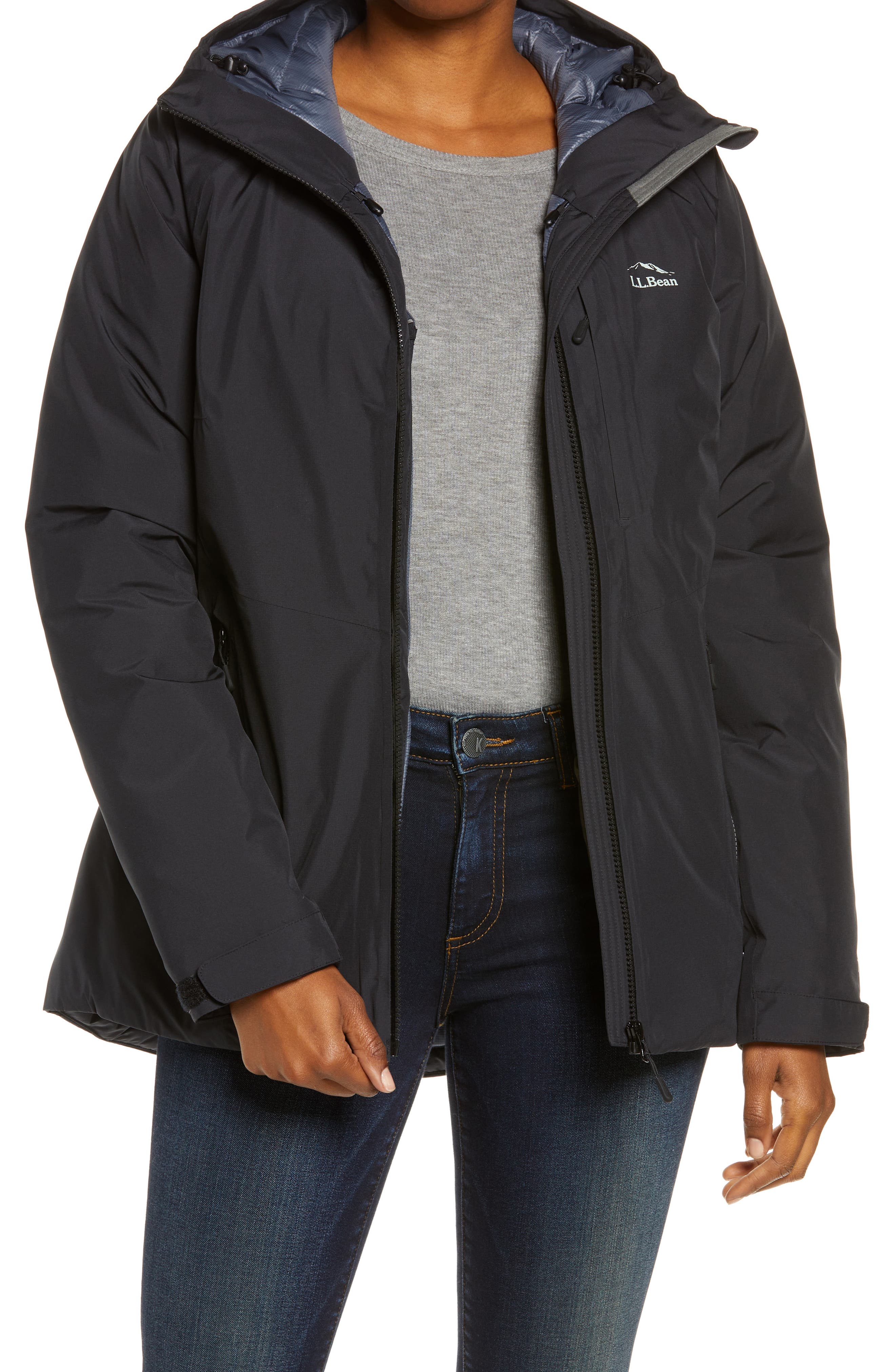 llbean down jacket women's