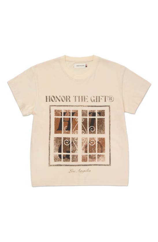 HONOR THE GIFT LOGO WINDOW COTTON GRAPHIC T-SHIRT