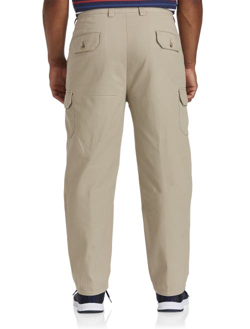 HARBOR BAY HARBOR BAY BY DXL CONTINUOUS COMFORT CARGO PANTS 