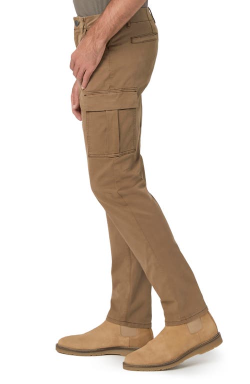 Shop Paige Ronin Tapered Sateen Cargo Pants In Dusty Trail