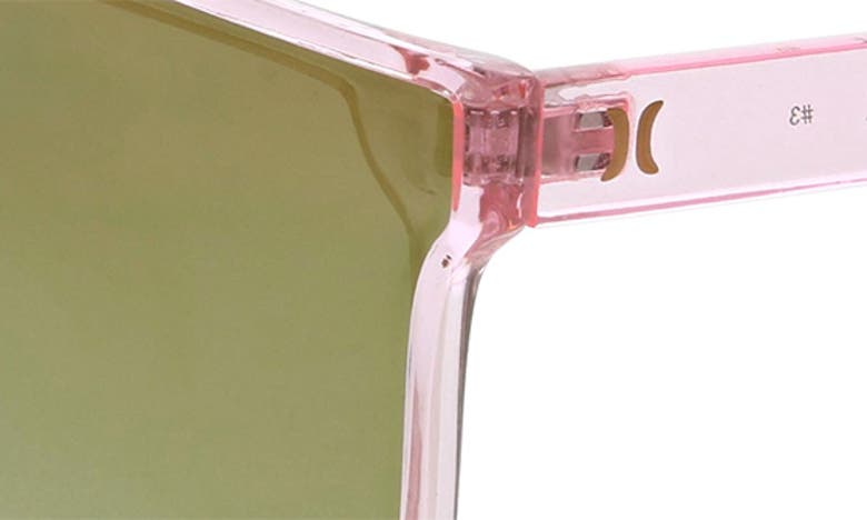 Hurley Flat Top Shield 130mm Sunglasses In Pink