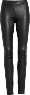 Vince leather outlet leggings