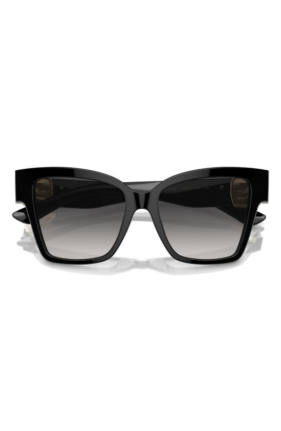 Shop Dolce & Gabbana Dolce&gabbana 54mm Gradient Square Sunglasses In Black