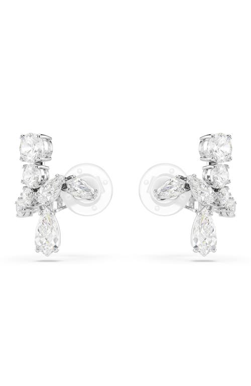 Swarovski Matrix Ohrclips In White