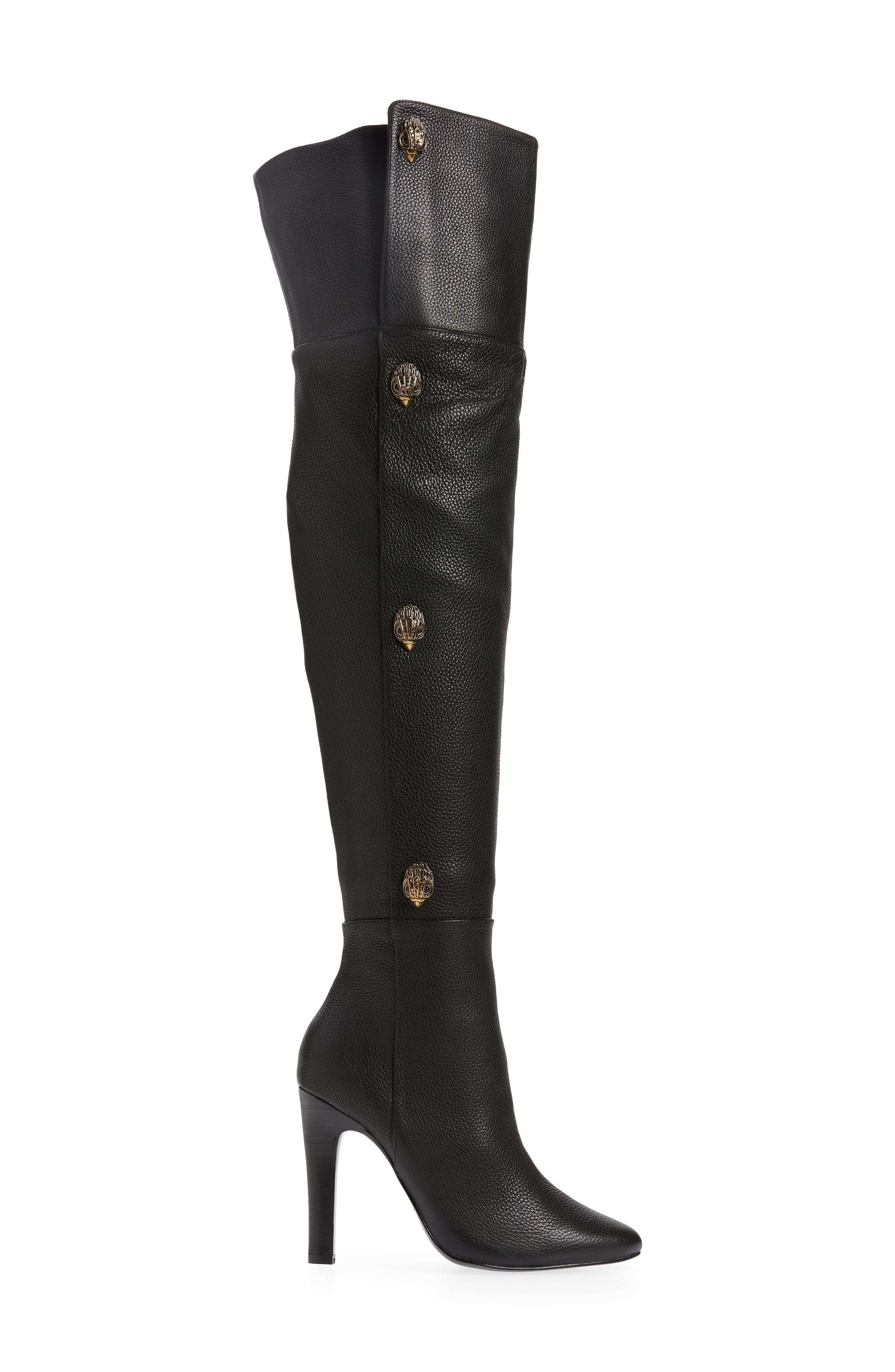 Kurt Geiger Shoreditch Patent-leather Over-the-knee Boots in Black Womens Shoes Boots Over-the-knee boots 