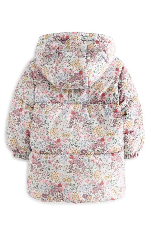 NEXT NEXT KIDS' FLORAL EAR HOODED JACKET 