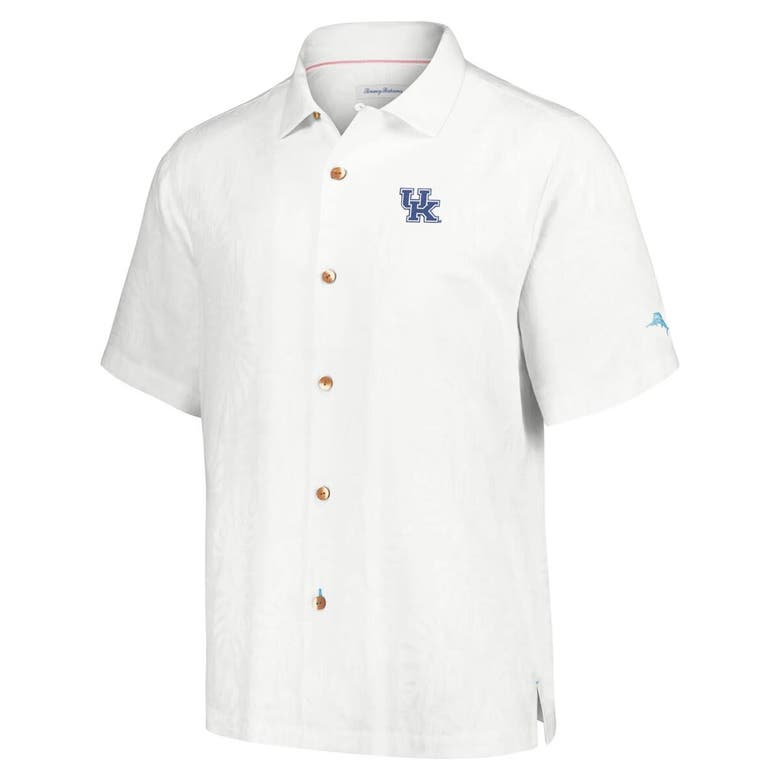 Shop Tommy Bahama Cream Kentucky Wildcats Castaway Game Camp Button-up Shirt