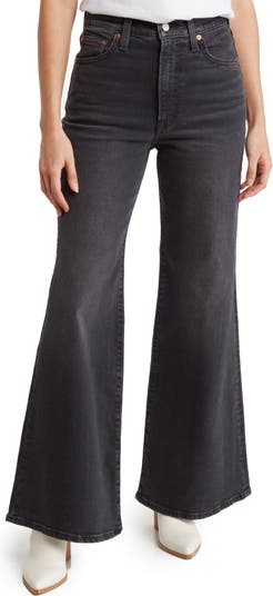 70's High Rise Flare Women's Jeans - Black, Levi's® US
