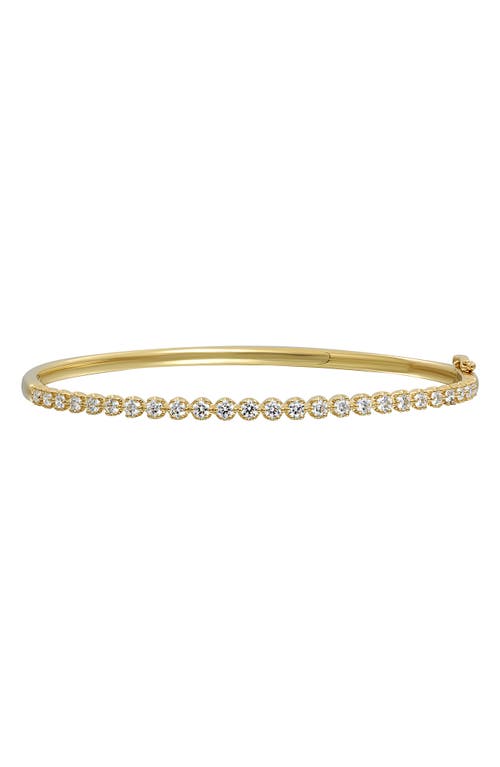 Shop Bony Levy Audrey Diamond Bangle In 18k Yellow Gold