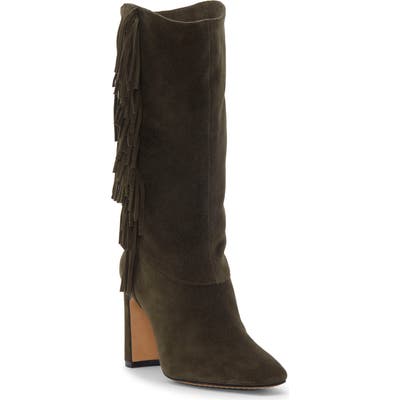 Vince Camuto Sterla Fringe Boot- Green