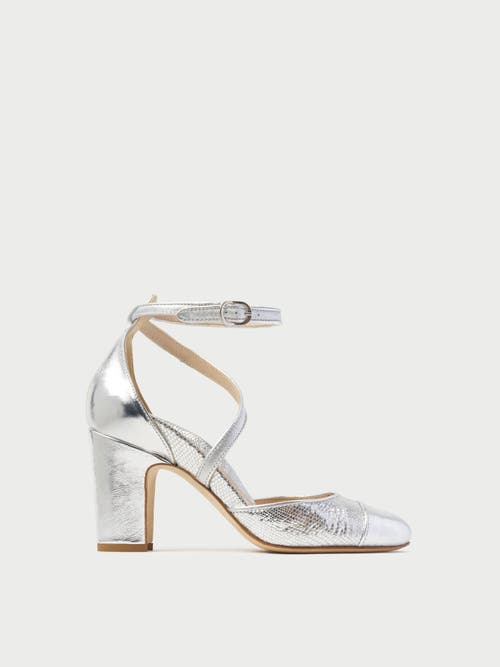 Shop Mavette Nola D'orsay In Metallic Silver