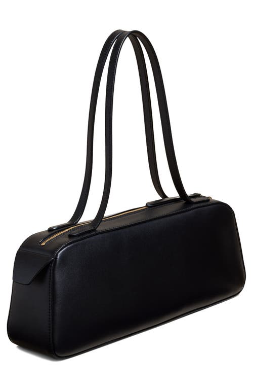 Khaite Simona Leather Shoulder Bag In Black