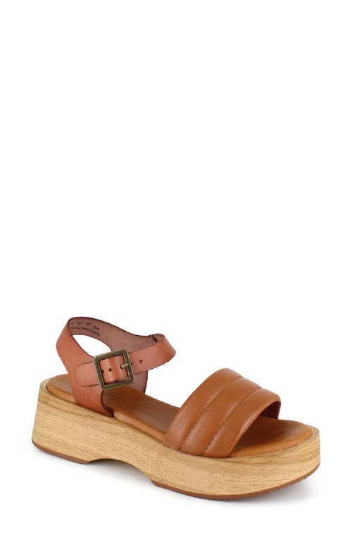 Elisa Platform Sandal in Tan