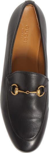 Brown Leather Gucci Jordaan Loafer