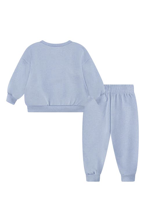 Shop Nike Essential Fleece Crewneck Sweatshirt & Joggers Set In Cobalt Bliss Heather