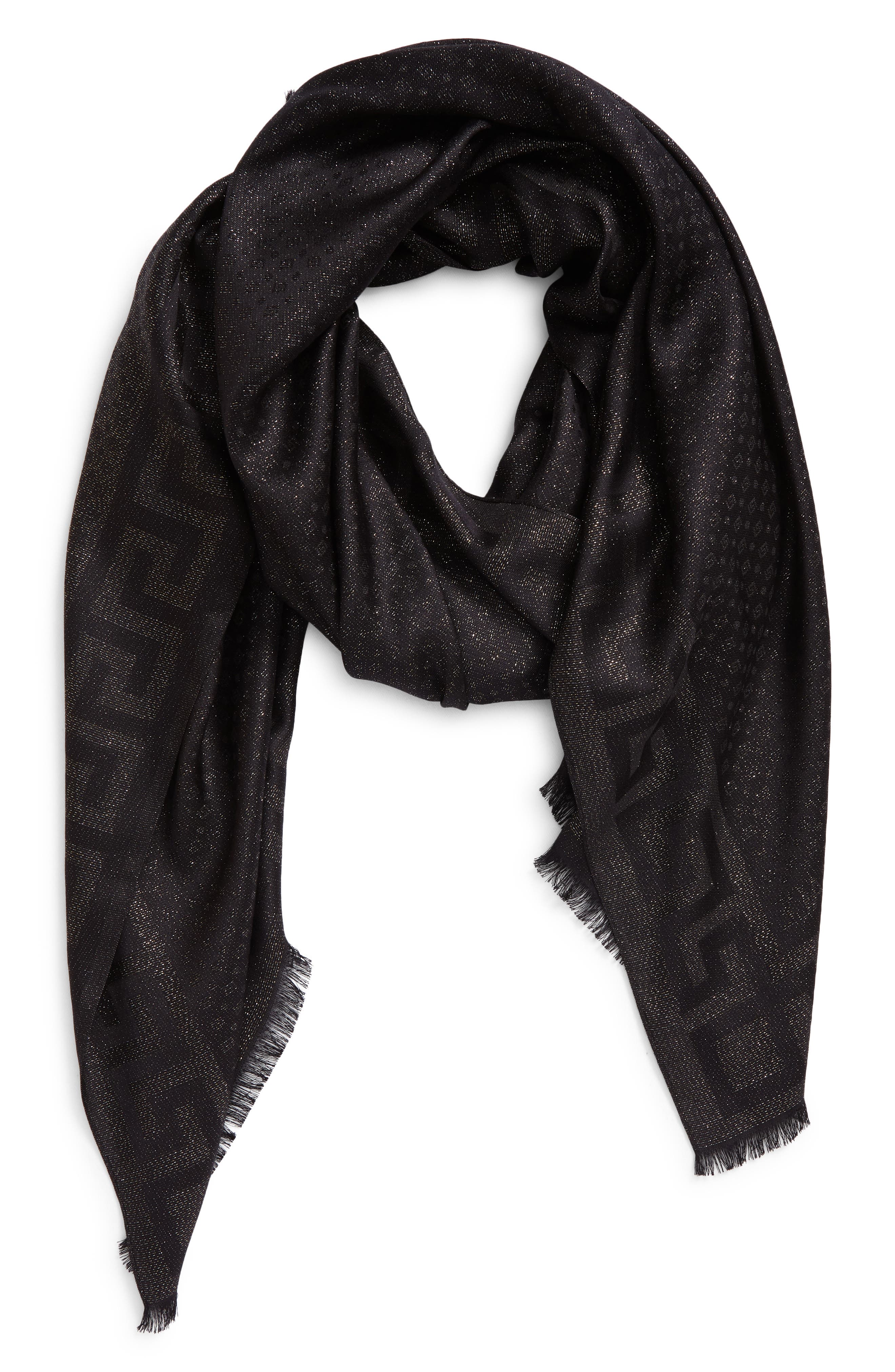 all black scarf