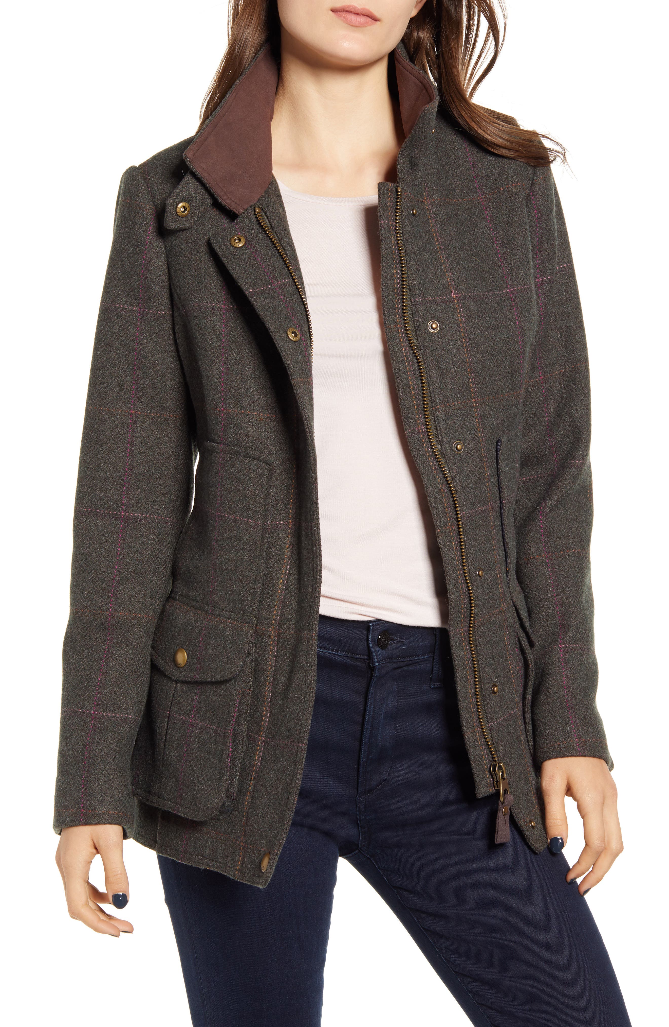 joules field coat dark green